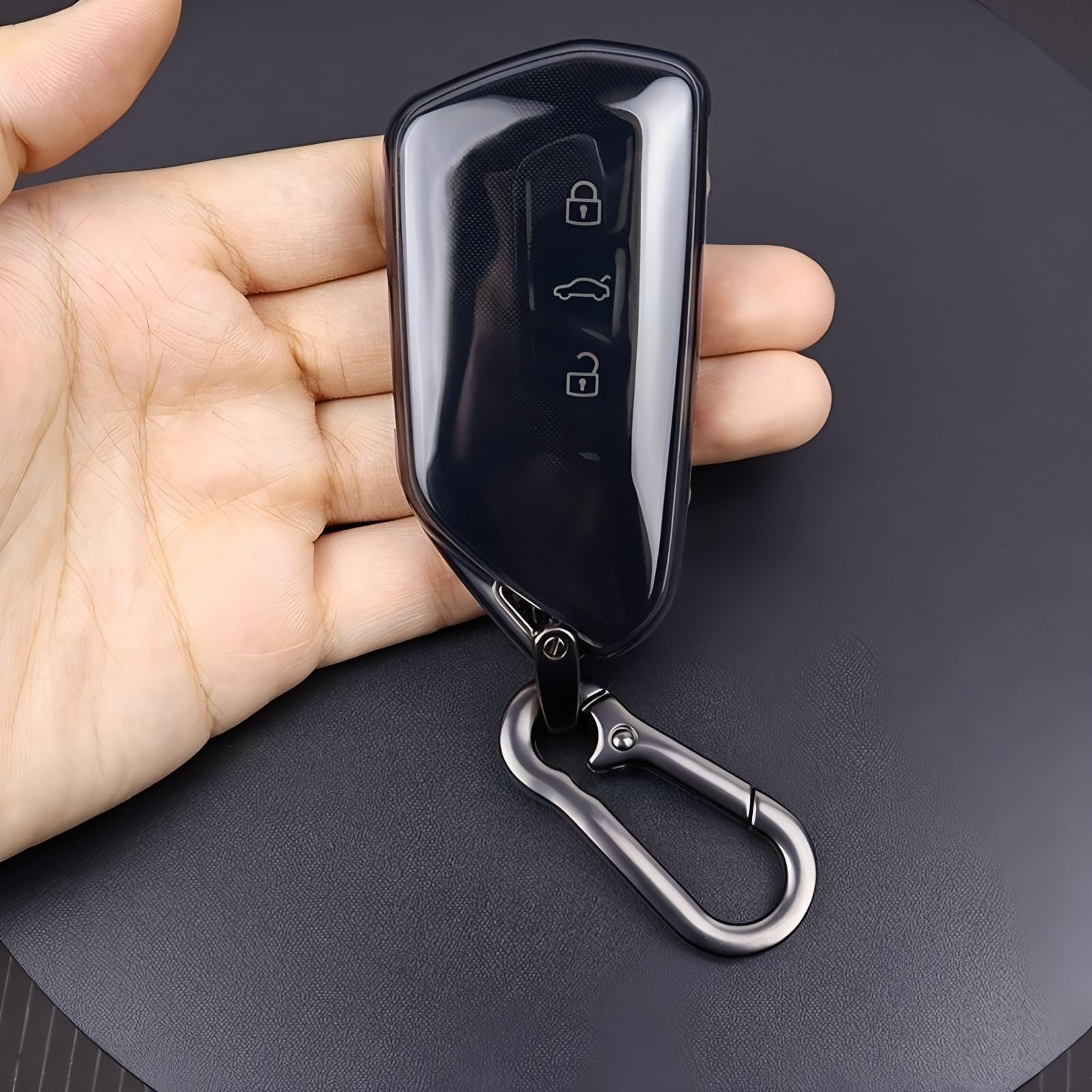 Funda llave para VW ID.4 protector TPU transparente de 3 botones con protección total pack de 2