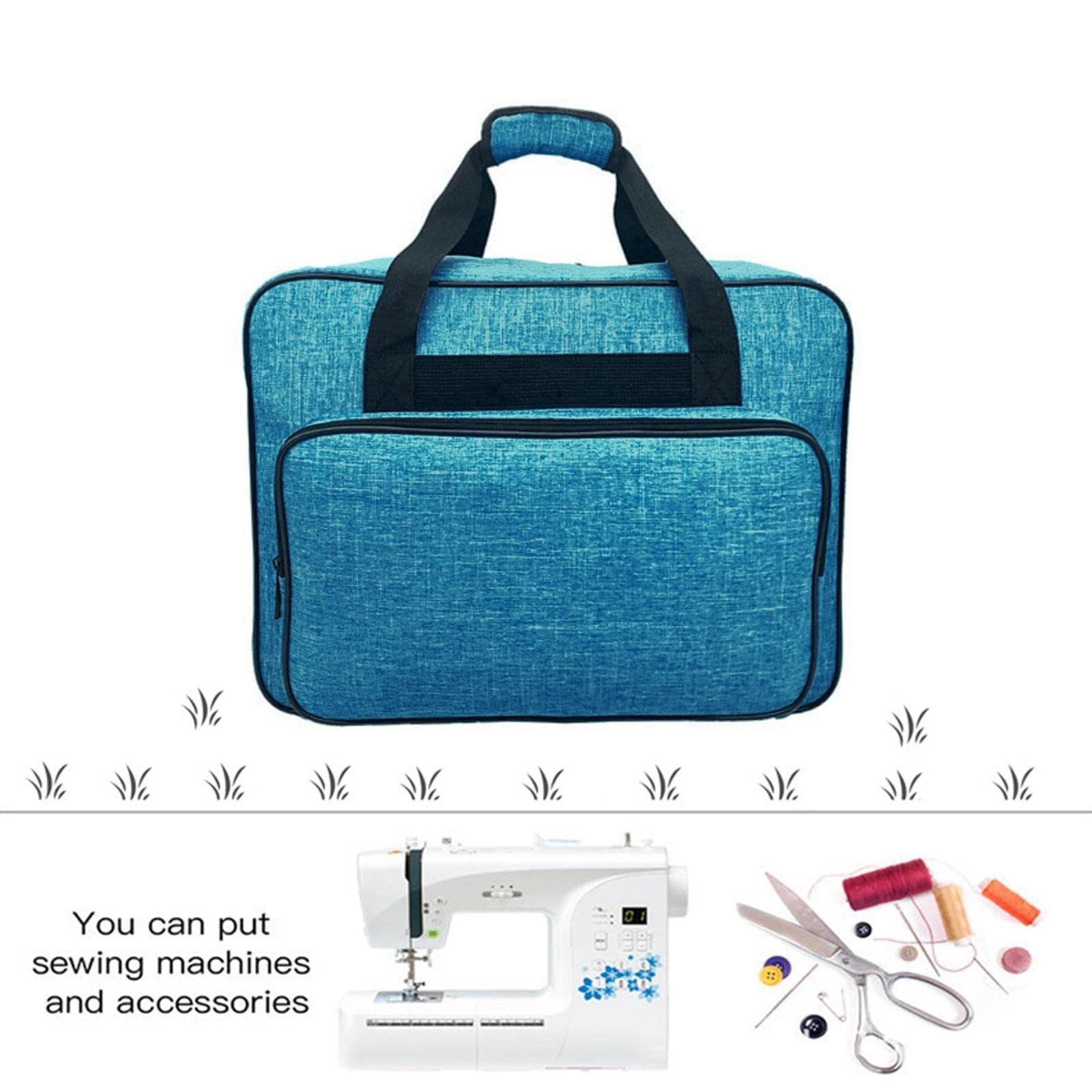 Bolsa de almacenamiento para máquina de coser con asa, bolsa para máquina de coser, bolsa de transporte para máquina de coser, a