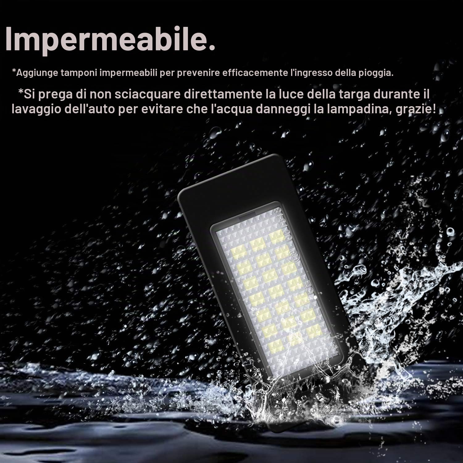 WinPower LED Luci targa auto Lampada 3582 SMD con CanBus nessun errore 6000K Xeno Bianco freddo per E39 E60 E61 E71 E72 E82 E84 E88 E90 E91 E92 E93 M3 M5 F10 F11 F18 F25 ecc., 2 Pezzi