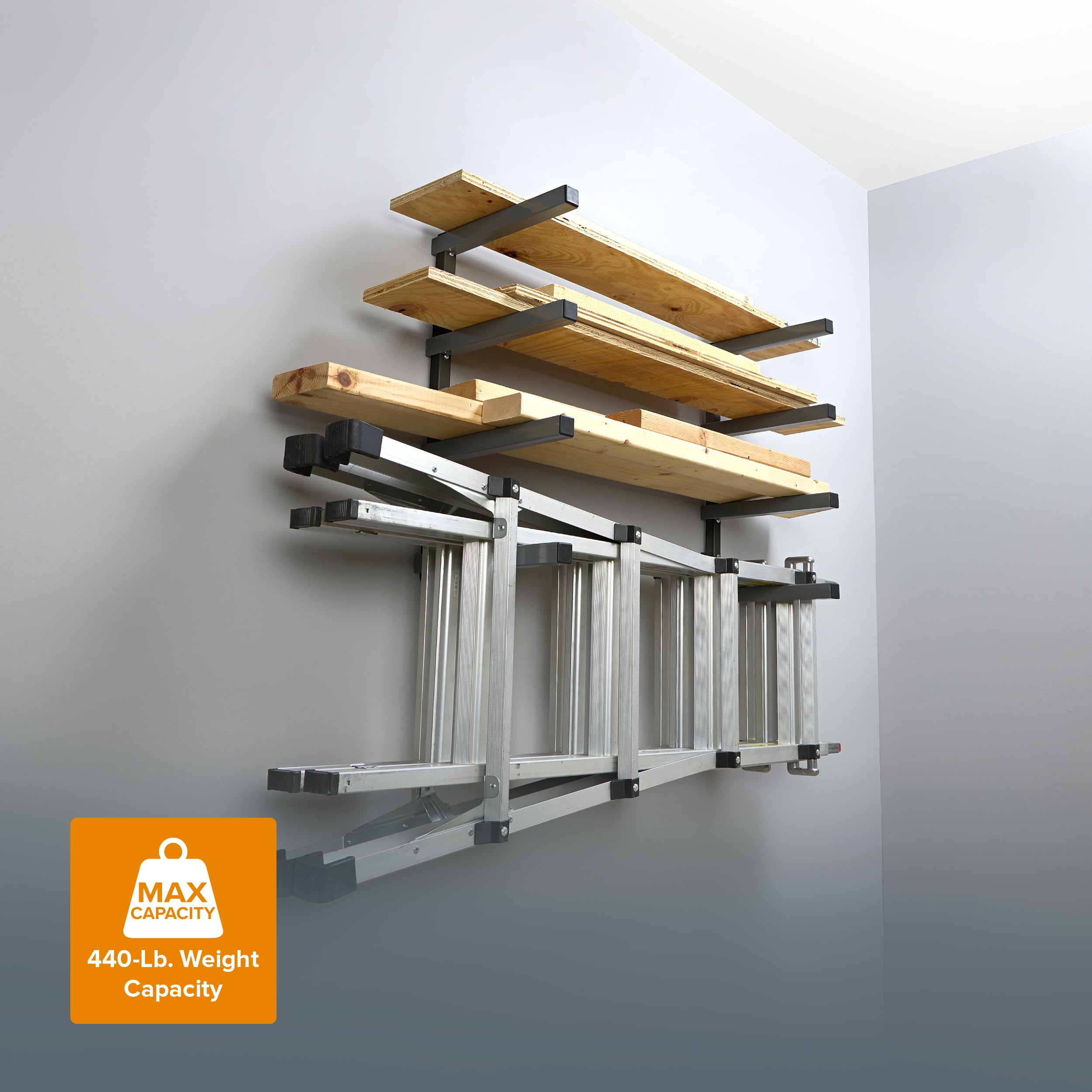 4 Contrast Natural Wood 4 Rack 60cm