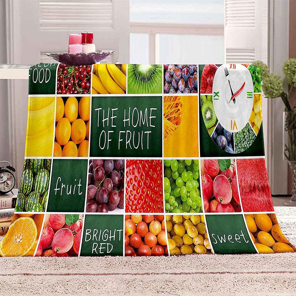 Couverture polaire fruits rouges douce pour vos soirées cocooning et toutes saisons