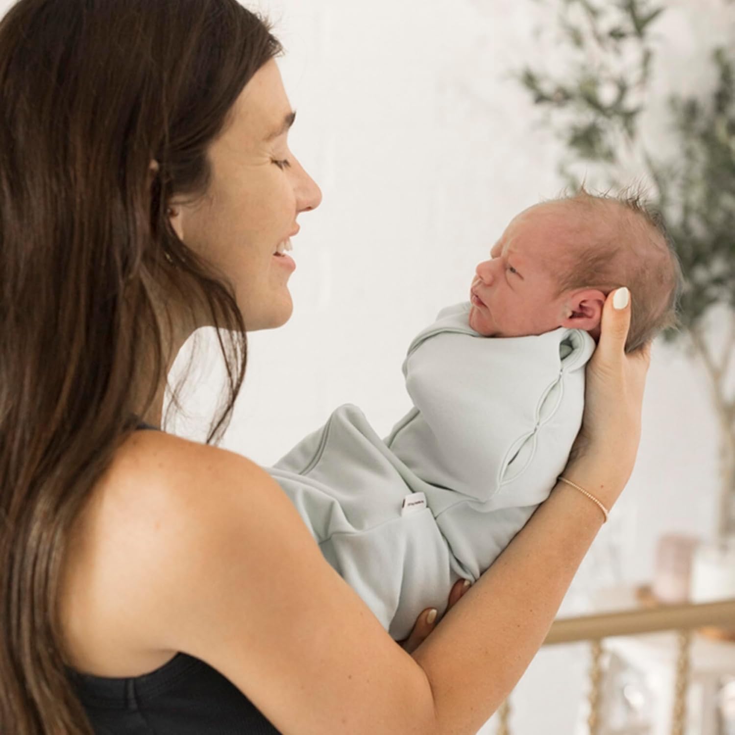 Tiny Twinkle Baby Sleep Sack 0-3 Months 1.0 TOG, Cotton & Elastane Wearable Blanket, Swaddle Transition Micro-Fleece, Machine Washable (Ice Blue) - Image 4