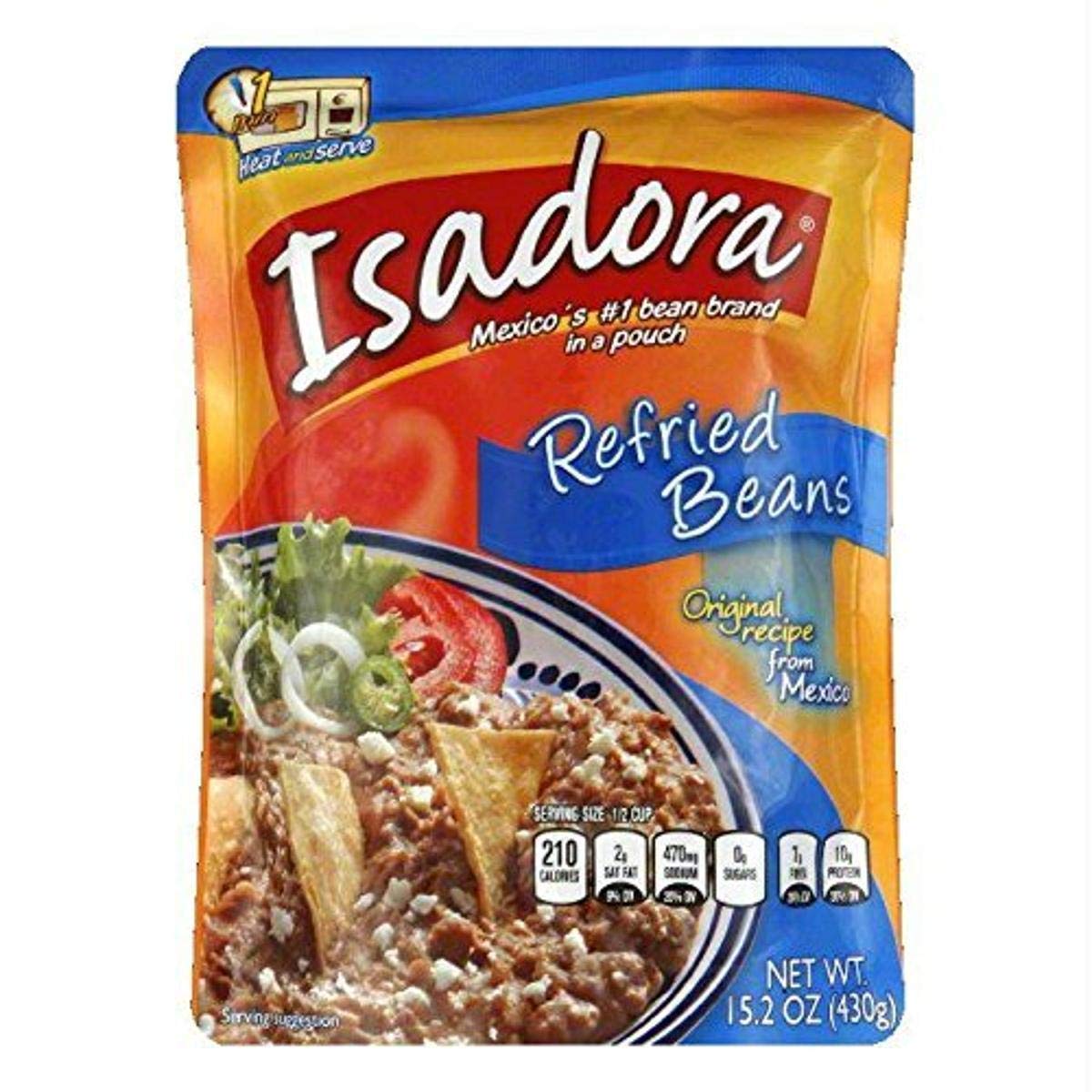 Isadora Bean Refried Original Recipe, 15.2 oz