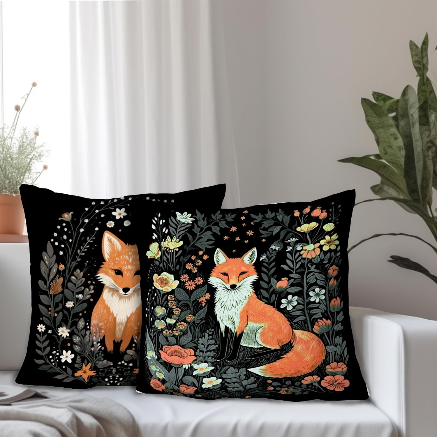 Supwhd Pillows Covers, Throw Pillow Covers, Set of 2, Pillow Cases 333, White