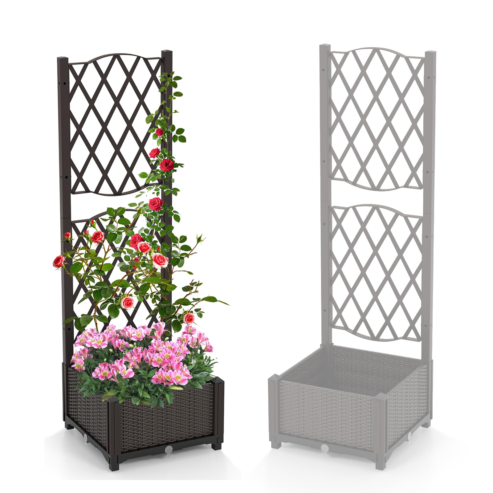 The HC Companies Fioriera, pietra cottage, 45,7 cm