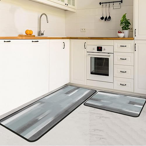 Miniatura 79 de Juego de 2 tapetes de cocina de Navidad, tapete de cocina con respaldo antideslizante, tapete de cocina decorativo lavable para decoración