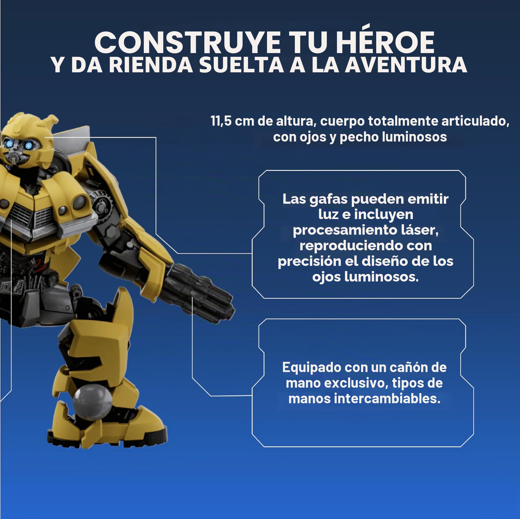 BLOKEES Transformers Classic Class Model Kit | Juguete de construcción de figura de acción de Bumblebee para niños | A partir de 12 años