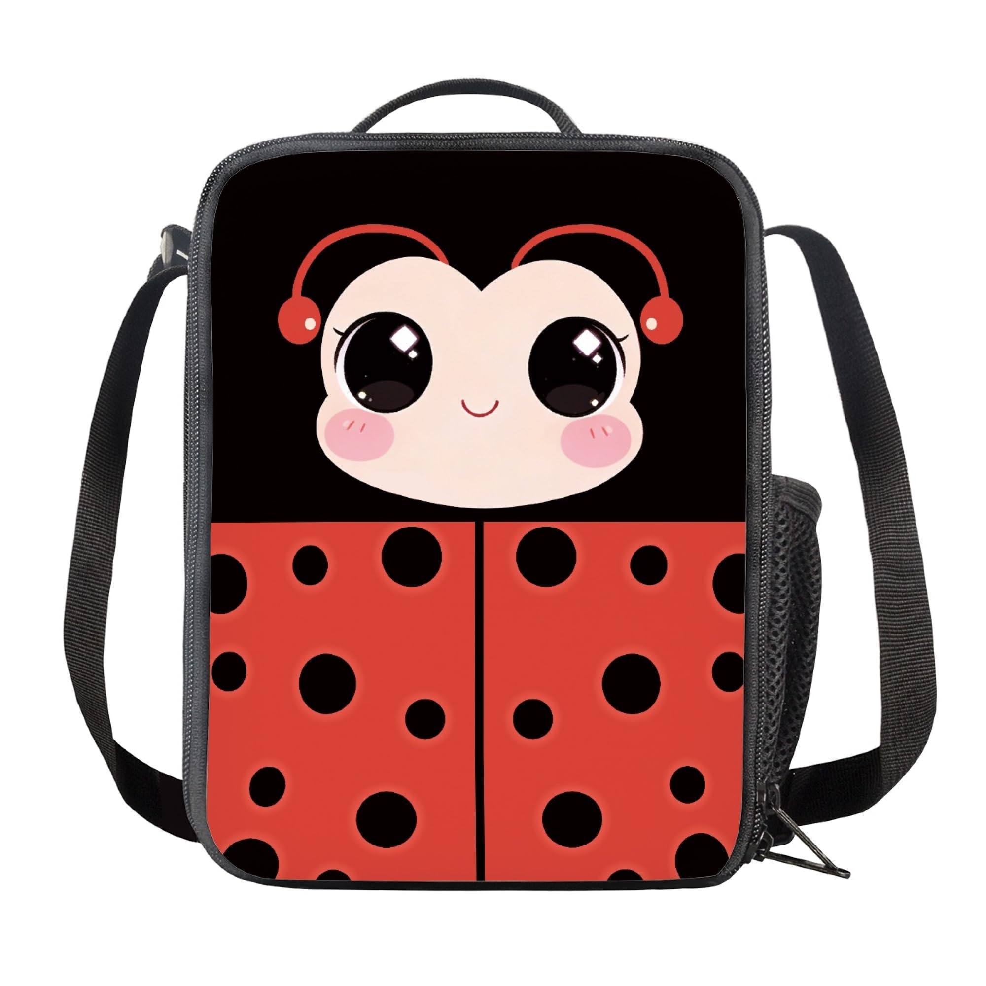 Sac à déjeuner isotherme compact étanche et durable avec motif coccinelle