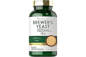 Carlyle Brewers Yeast with Vitamin B12: Natural Supplement for Lactation