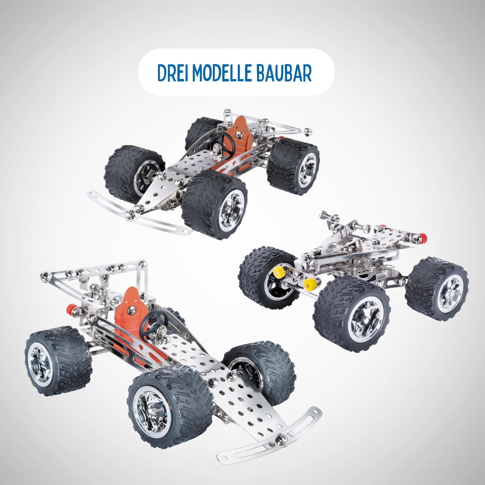 Eitech 00092 Coche de carreras - Juego de construcción de metal (180 piezas) [importado de Alemania] — view 2