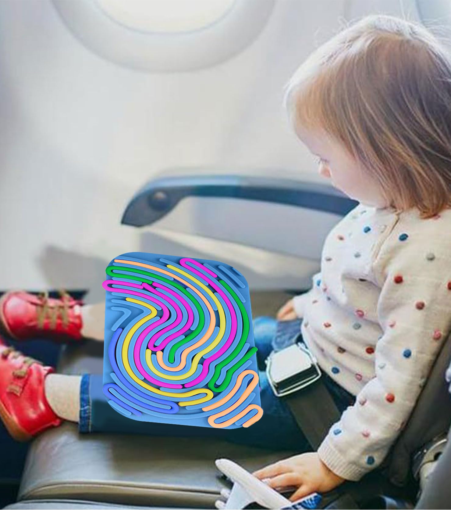 AIZHAZHA Planche Activité Sensorielle Silicone - Jouet Anti-Stress TDAH Autisme Voyage