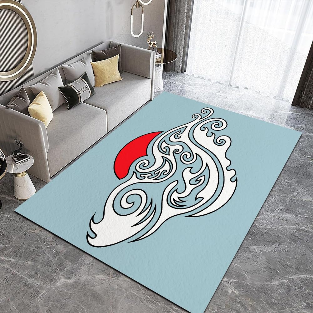 Tapis de Salon 140x200cm Style Japonais Tapis de canapé Décoration Maison Chambre Vagues De Kanagawa 3D Tapis de Sol pour Chambre à Coucher Salon Couloir d'entrée Salle à Manger Tapis De Mode Doux