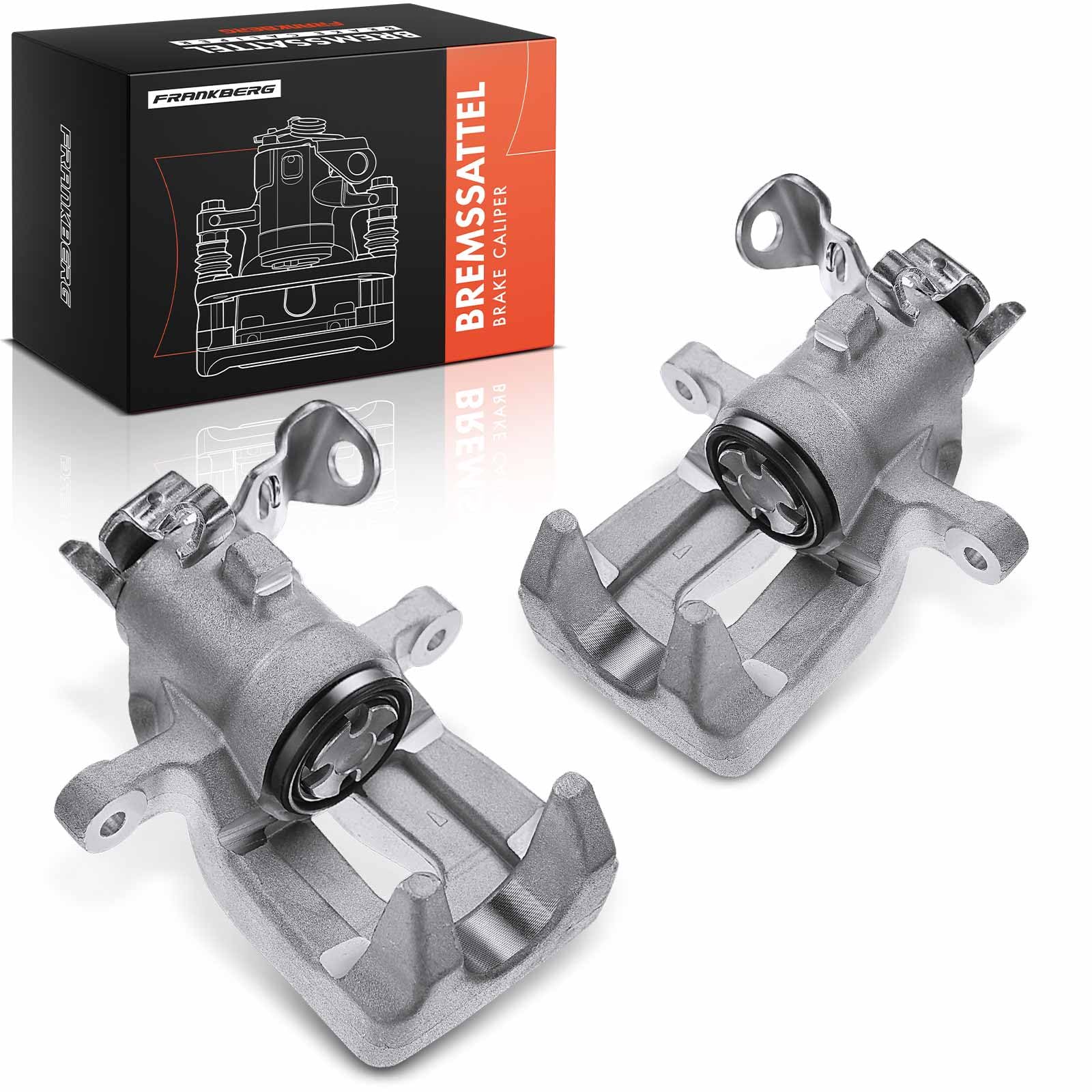 Frankberg 2x Bremssattel Bremszange Hinten Links Rechts 7701208361 | Aluminium; Kompatibel mit Clio III Kasten/Hatchback SB SR, Clio III BR0/1 CR0/1, Clio III Grandtour KR0/1