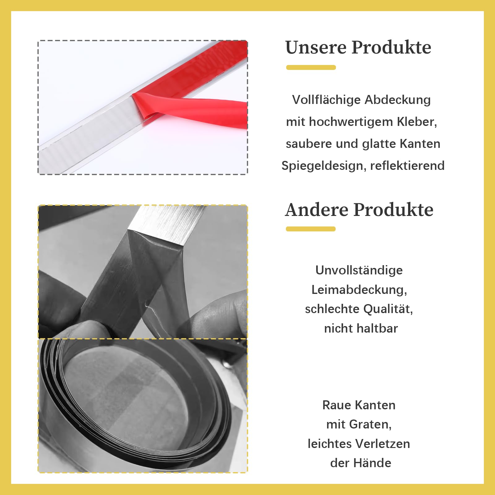 4 Listelli Paracolpi In Acciaio Inox Cromato Per Portiere Auto, Set Sottili Decorativi, Anteriore E Posteriore, Qualità V2A