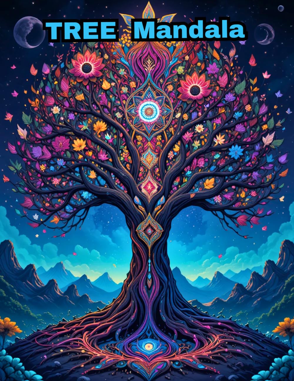 Tree Mandalas Coloring Book: 50 Intricate Forest Designs for Stress Relief and Relaxation