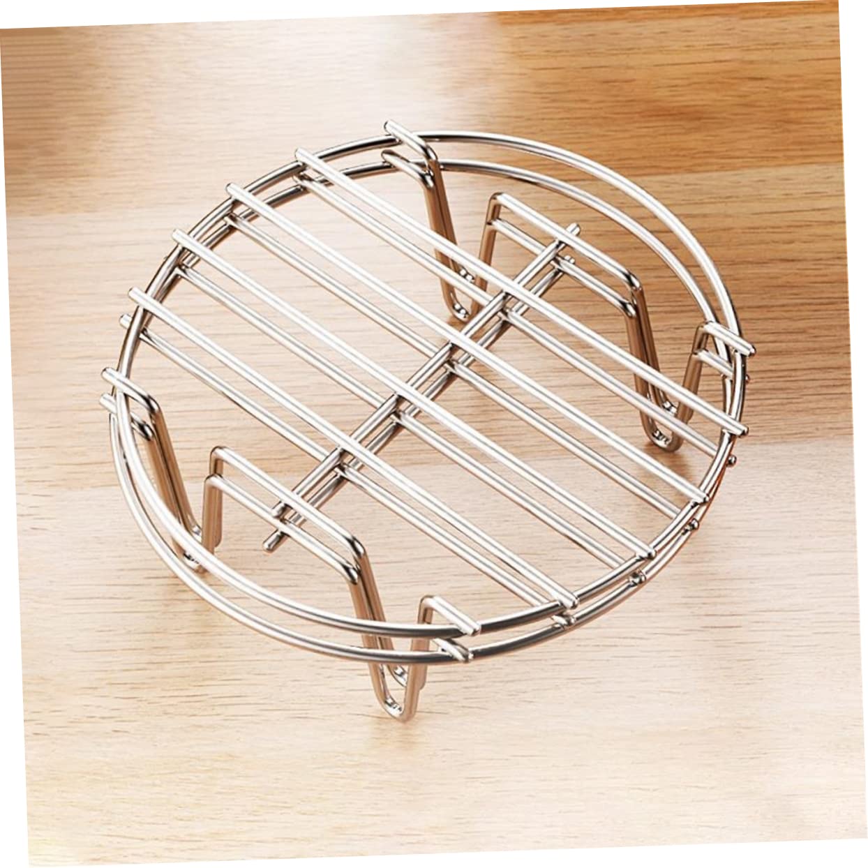 9-zoll Backform aus Edelstahl für Heißluftfritteusen, 1 Satz | Pizza und Kuchenform, Dampfgaraufsatz, Schwarz, Vielseitig und Sicher für Küche und Suppen