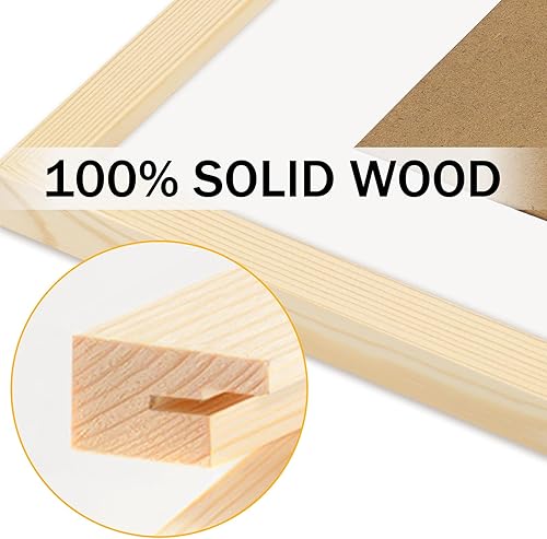 Miniatura 8 de Marcos de fotos de grano de madera de ébano de 5 x 5 pulgadas, cuadrados, clásicos, de madera natural, paquete de 6 unidades para montaje en pared y