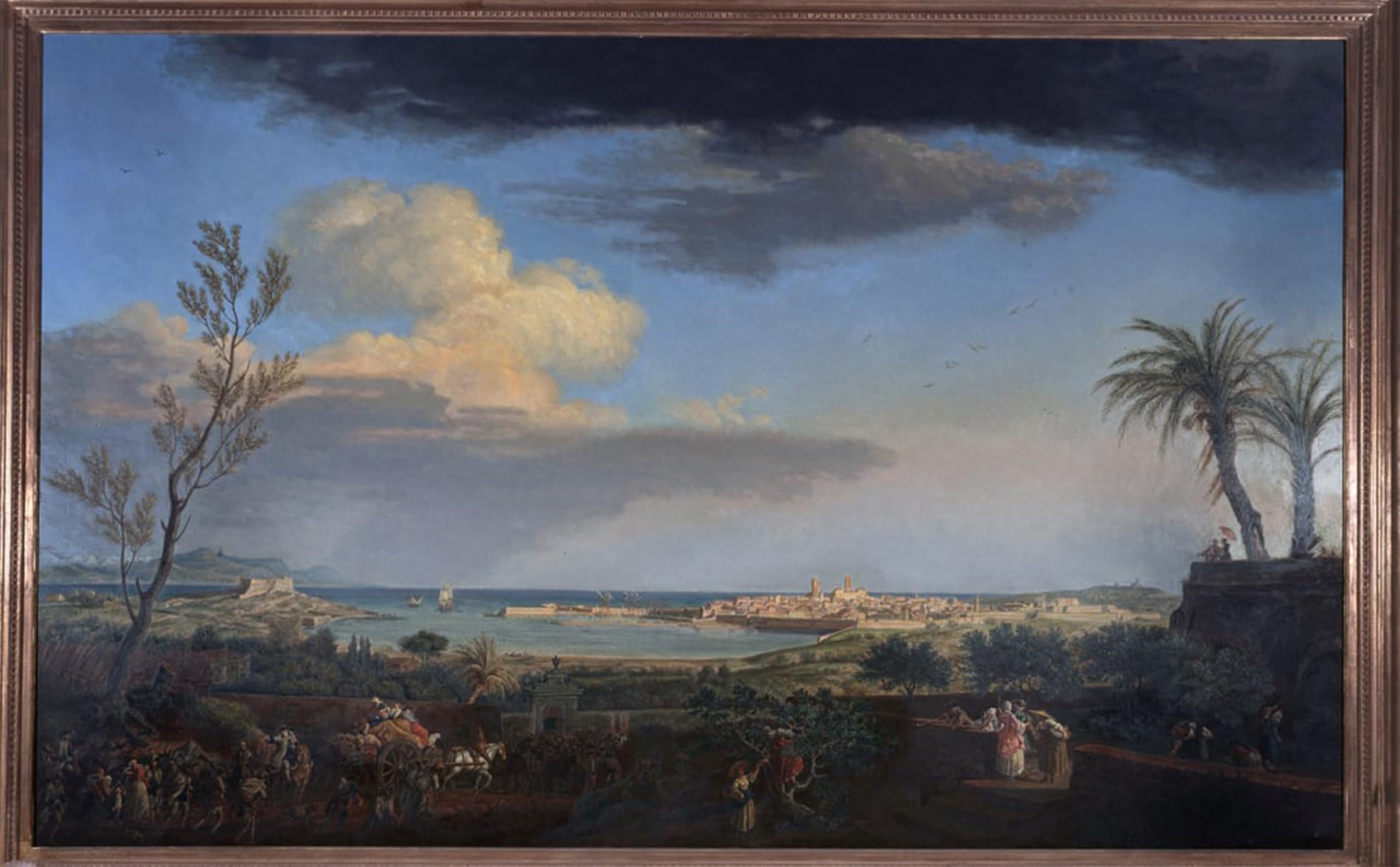 ARTXLXXBN Famous Prints Artwork Pictures Poster Painting Art the Port by Claude Vernet Artwork Landscape Pictures for Home Decor 60x90cm