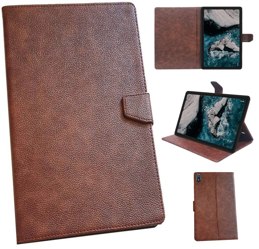 Zaoma PU Leather Flip Flap Case Compatible for Nokia Tab T20 10.36 inch Tablet Model No. : TA-1392 - Brown (B09LV4VJ5L) Amazon Price History, Amazon Price Tracker