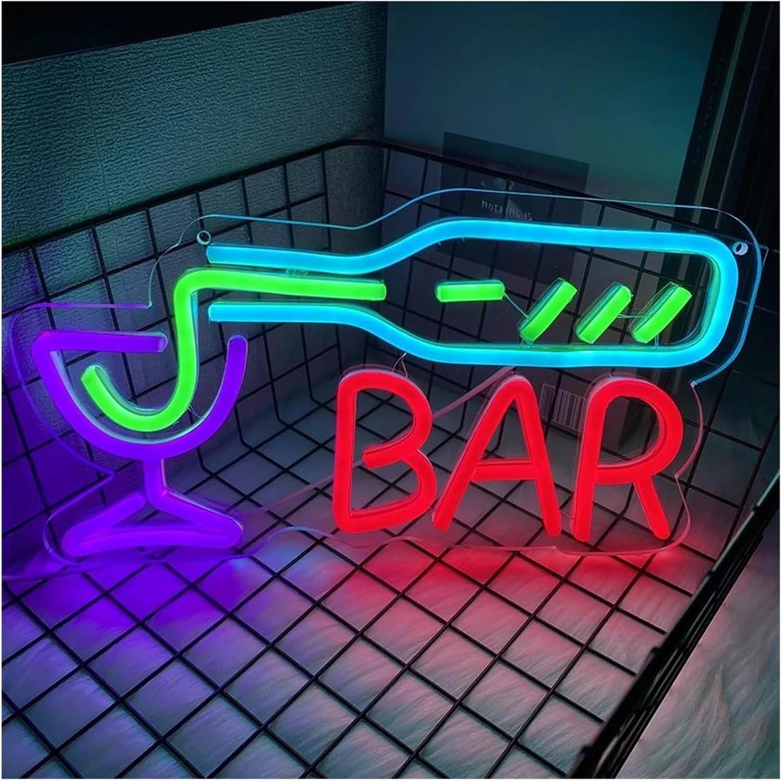 Zynther Neon lamp Beer Lamp Neon Sign Led Night Light Decoration Accessories Bars Nightclubs 32.8×18.5cm