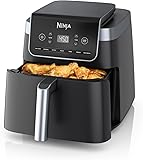Ninja Air Fryer Pro XL 7-in-1, Max Crisp Tech, 450F for Hotter, Crispy Results, 6.5 QT Capacity fits 9lb wings, Max Crisp, Broil, Air Fry, Roast, Bake, Reheat, Dehydrate, Space Saving, Grey, AF182AMZ Black 6.5 QT XL