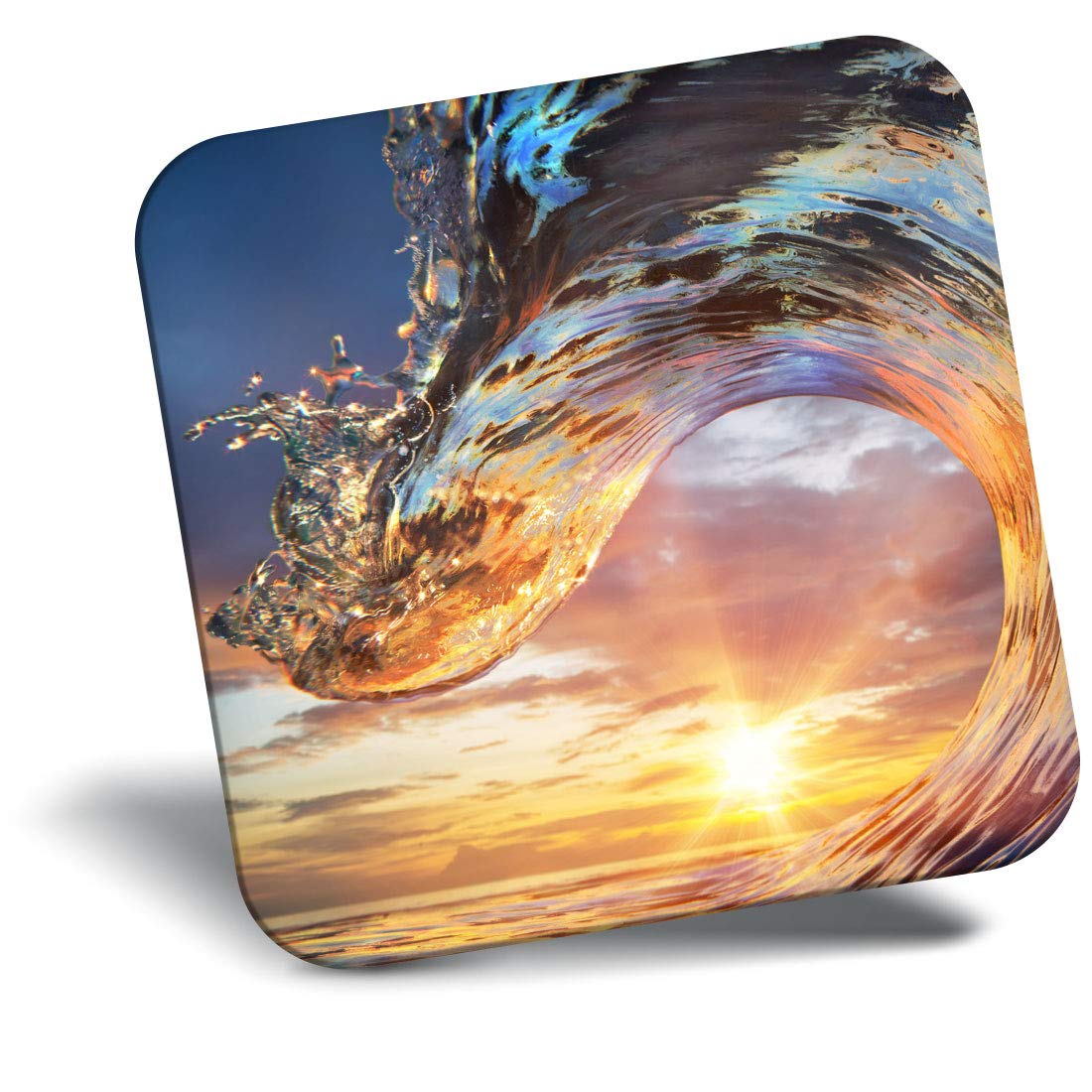 Destination Vinyl Ltd Fridge Magnet - Wave Ocean Sea Surfer 2335