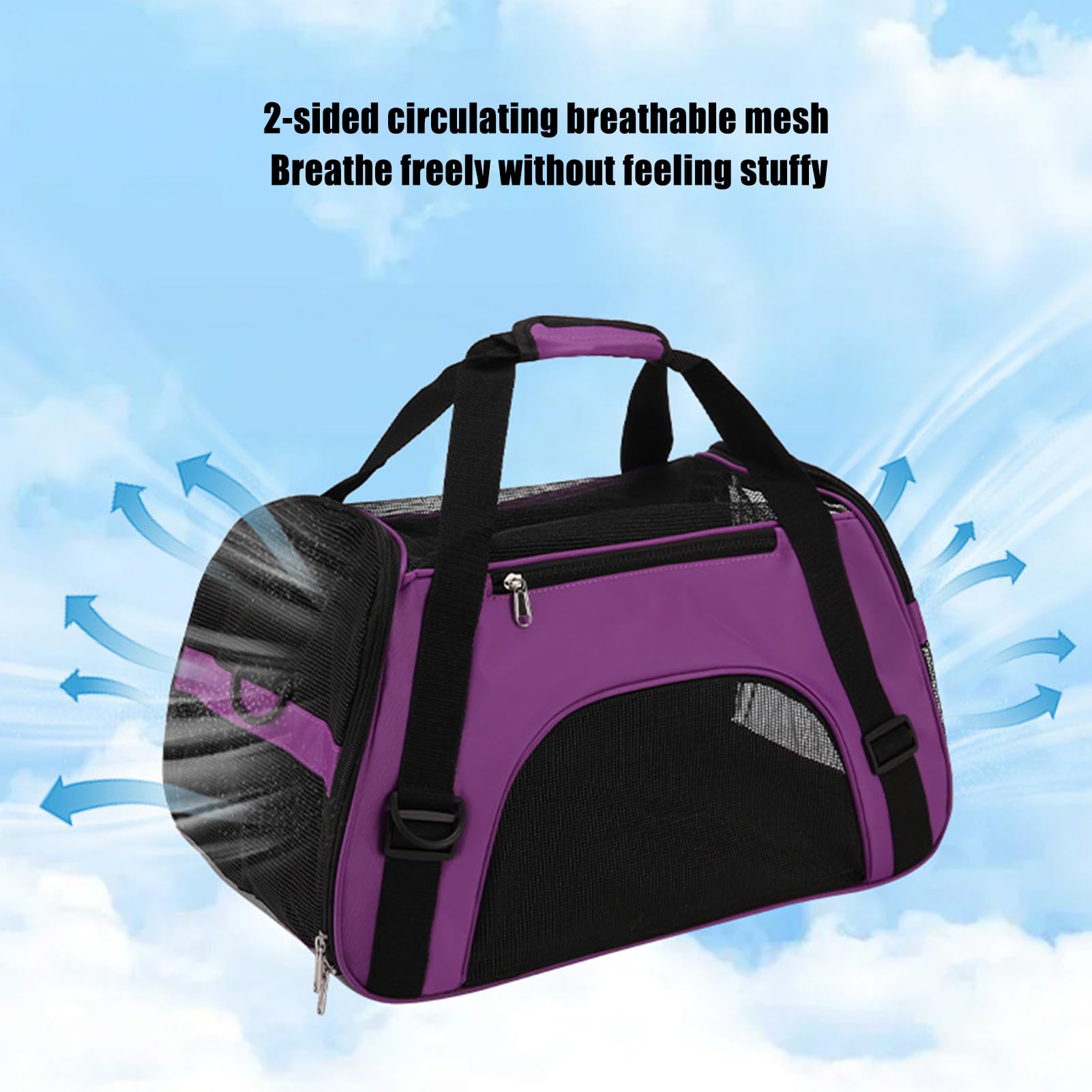 Transportín para Perros,Caja Transportadora para Gatos | Transportín Portátil Ergonómico Y Transpirable para Senderismo, Exteriores, Paseos Y Camping para Mascotas