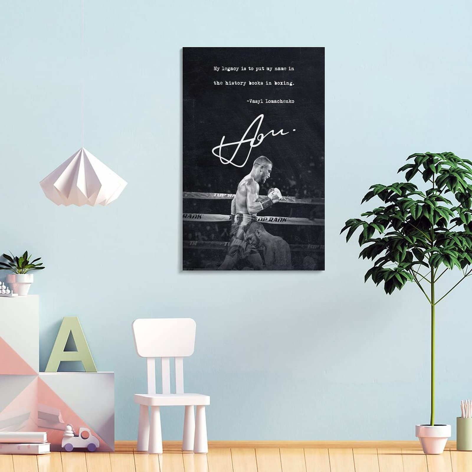 Amazon.co.jp: ボクシング ワシル・ロマチェンコ サインポスター