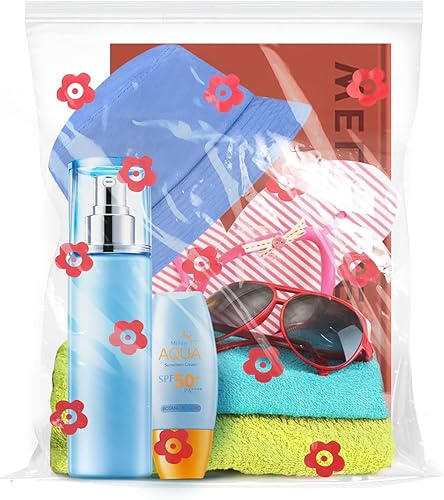 Paquete de 14 bolsas grandes de almacenamiento de maquillaje de viaje, bolsas para congelador de 5 galones, bolsas gruesas con cierre con cierre