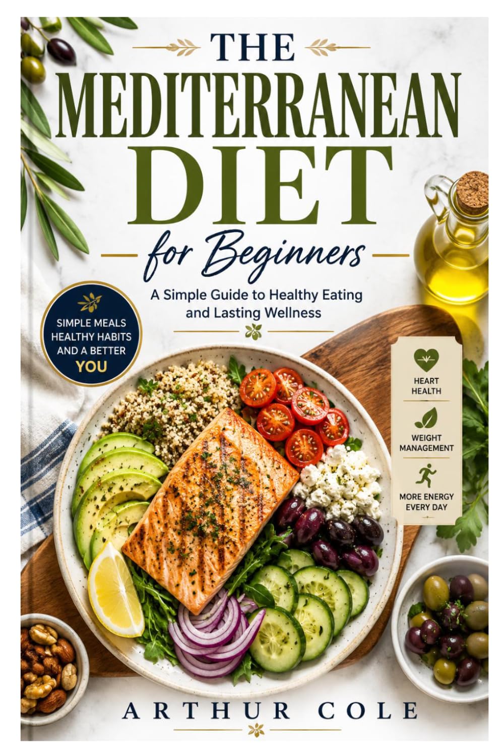 THE MEDITERRANEAN DIET for Beginners: A Simple Guide to Healthy Eating and Lasting Wellness
