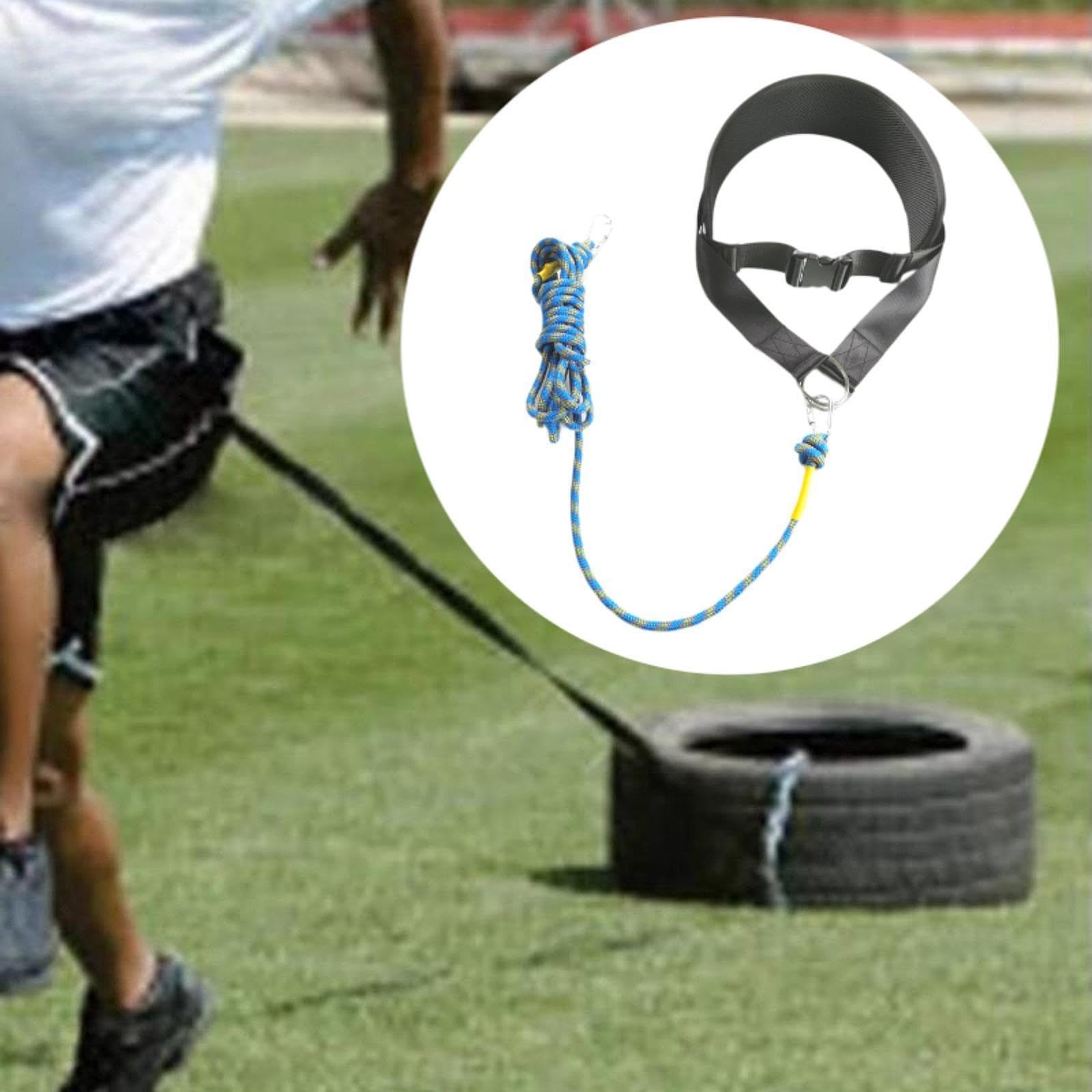 Ceinture pour Tirer Les Traîneaux de Poids des Sangles de Traction Ceinture de Résistance de Fitness D'entraînement Portable Ceinture de Taille D&