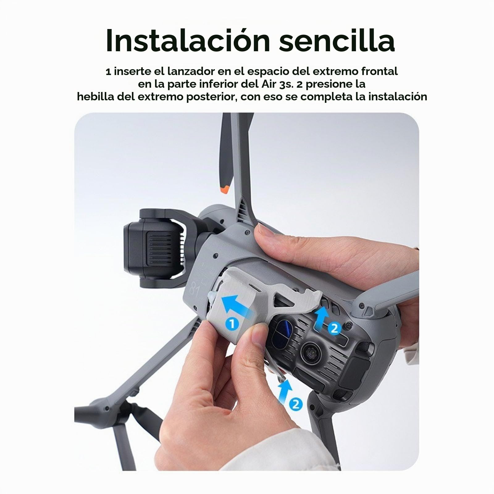 Sistema De Lanzamiento Airdrop Para DJI Air 3 - Liberación De Carga Con Control Remoto Y Soporte De 1/4"