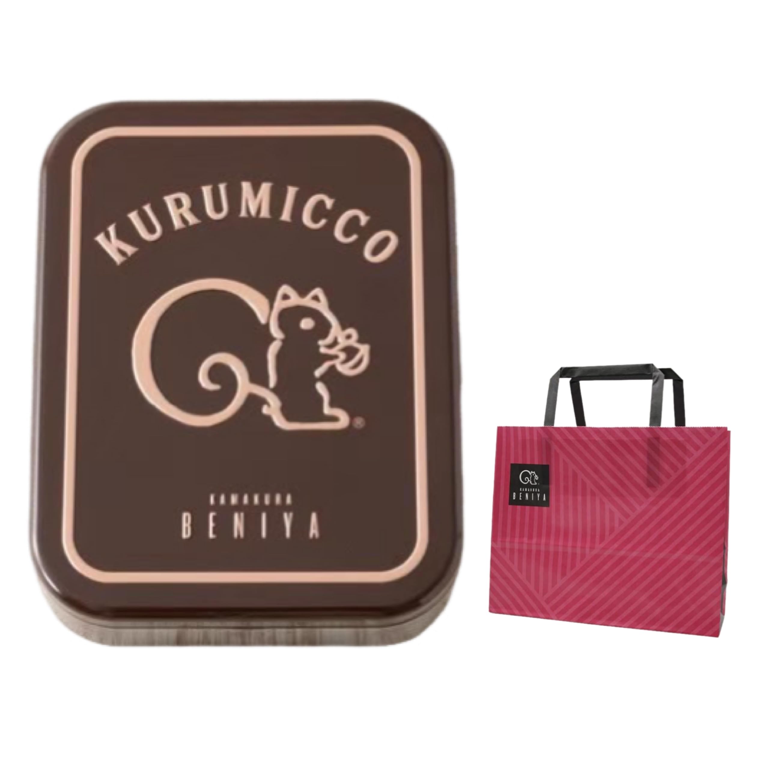Amazon.co.jp: 鎌倉紅谷 クルミッ子 10個入 【缶】& 紙袋付き : 食品