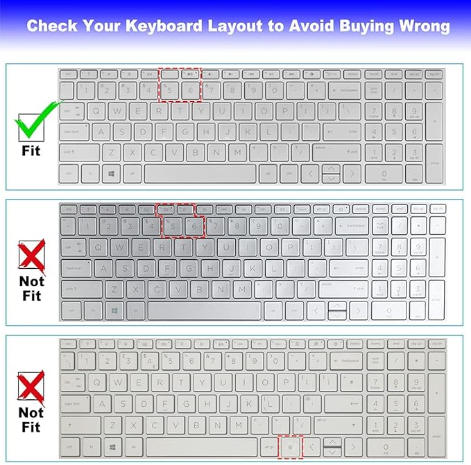 Funda de Teclado para Laptop HP 15.6 y 17.3 Pulgadas miniatura 2