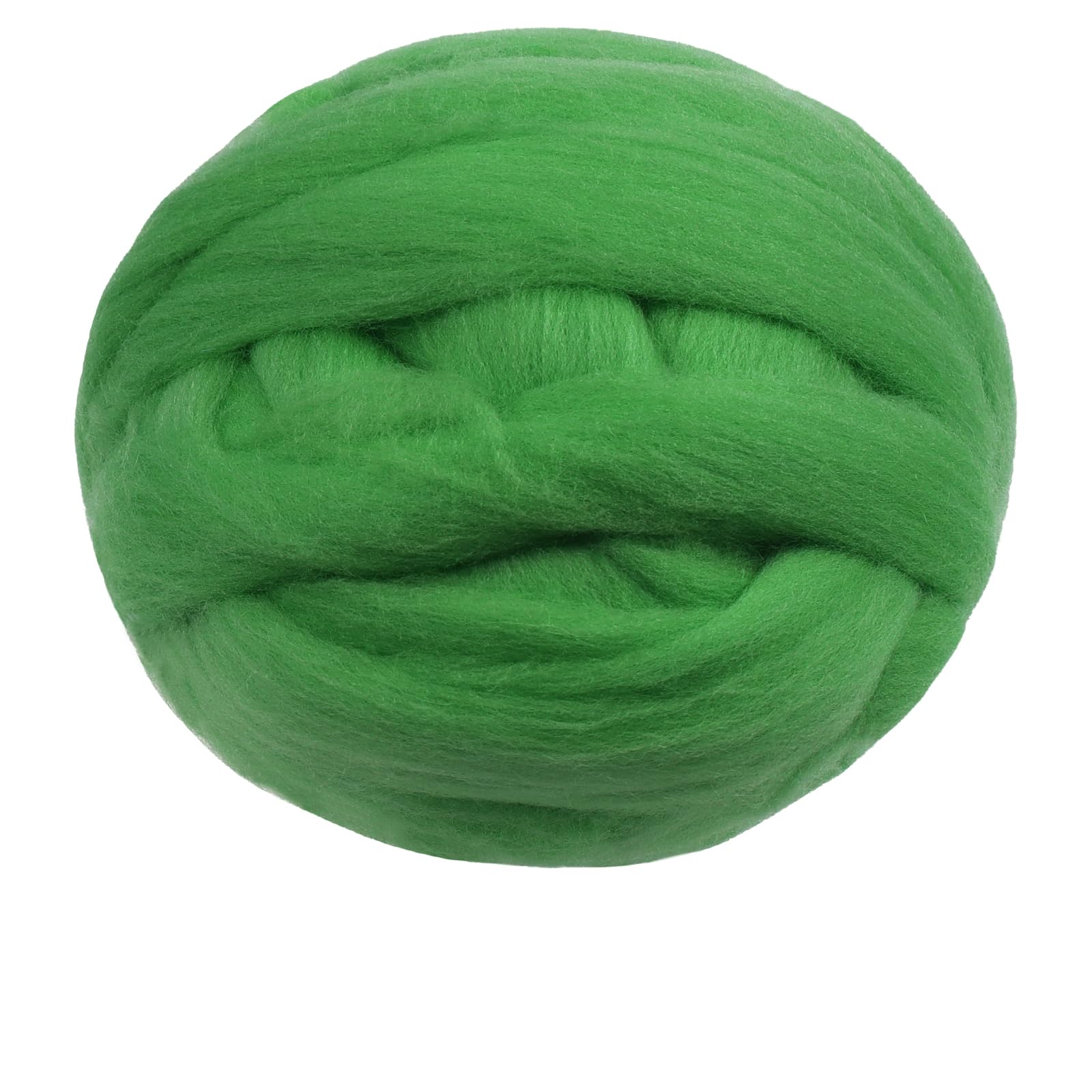 Uiopa Needle Felting Wool, 100g Felting Wool Soft Wool Roving Yarn, Grass Green Wool Roving for Needle Felting, Wet Felting, Felting Projects, DIY Crafts