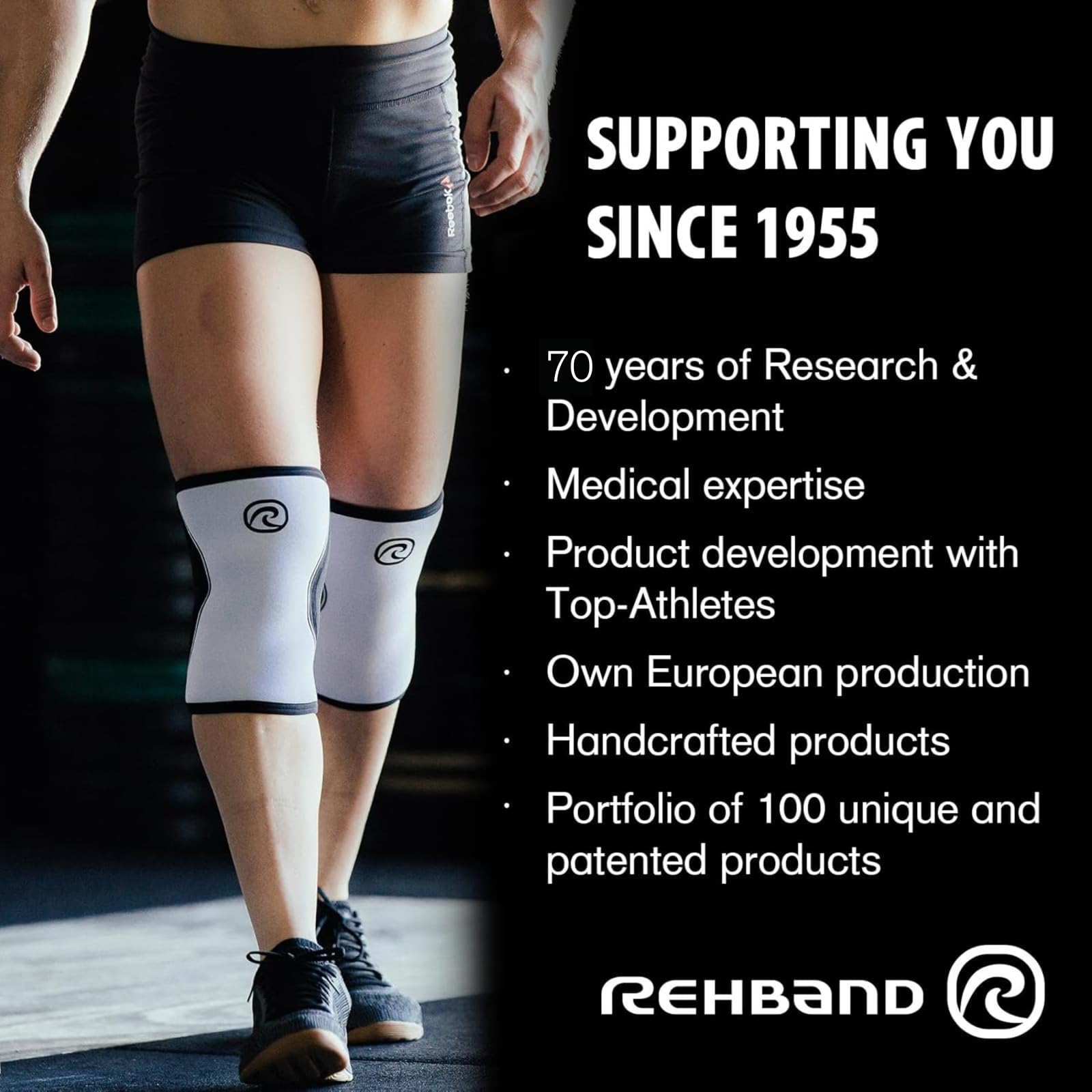 Rehband Thermal Hose, Unterziehhose Herren aus 1,5 mm Neopren, wärmende Kompressionsunterhose für Fußball, Fitness, Handball, Laufen u.v.m.