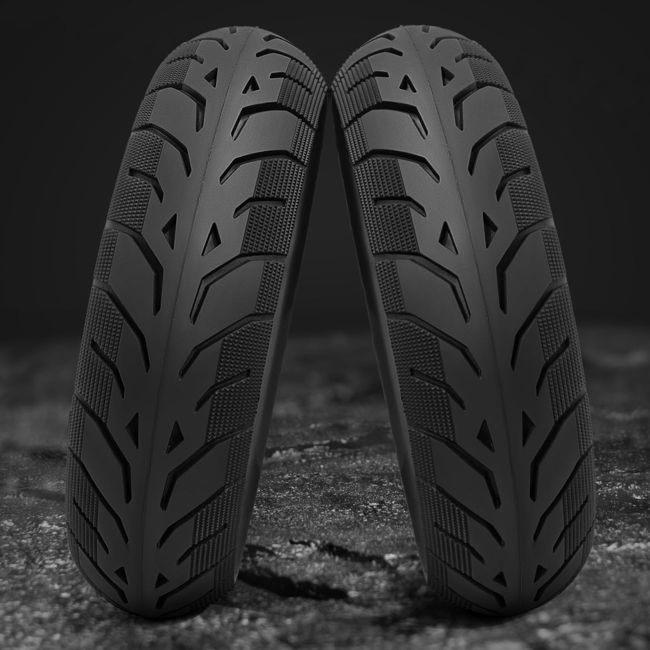 2PCS 10x2.125 Solid Rubber Electric Scooter Tires - Puncture-Proof Replacement For Hiboy S2 Pro, Gotrax G4/XR/V2, Ninebot F25/F65
