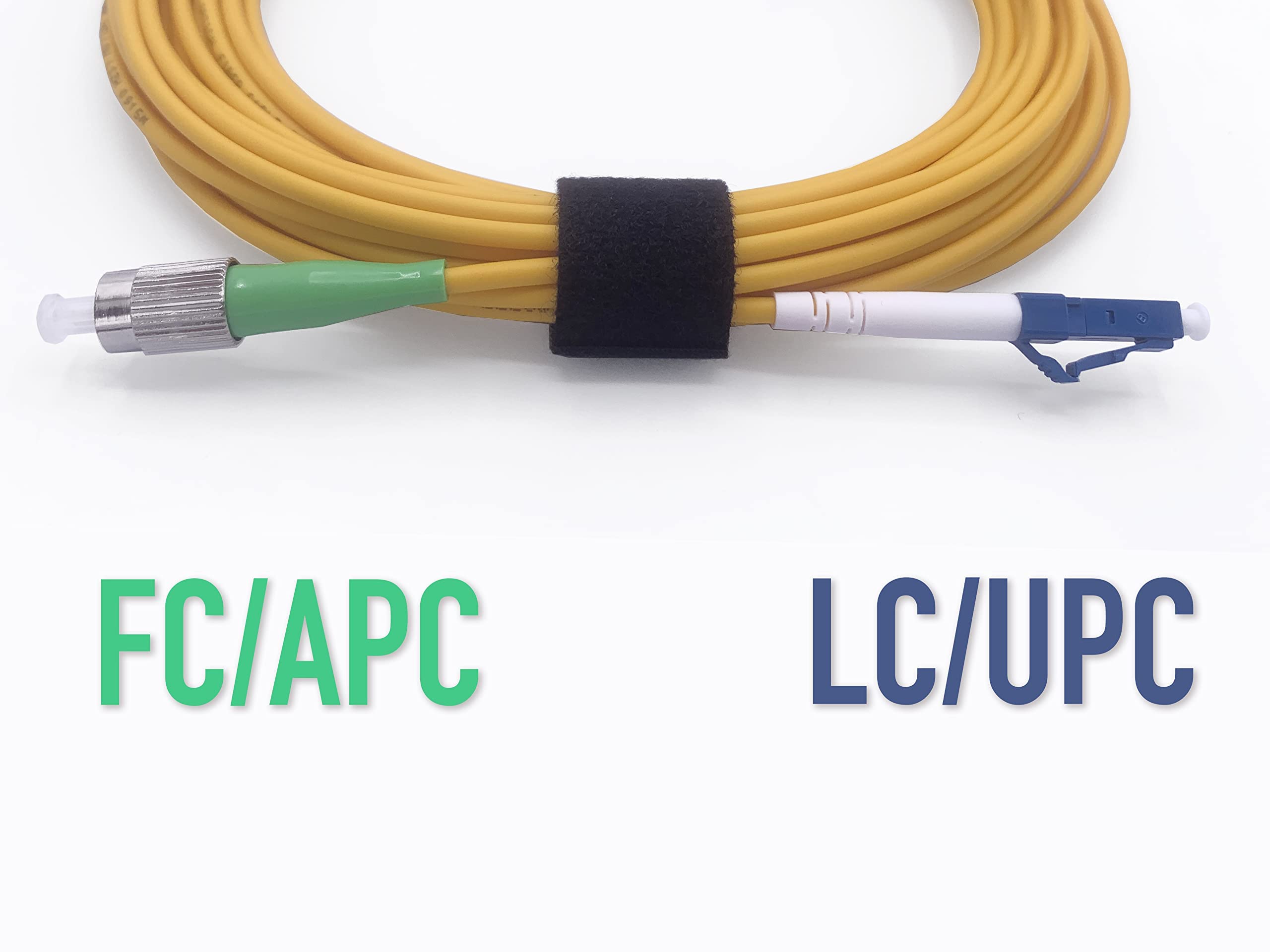 Elfcam Cavo Fibra Ottica LC/UPC per FC/APC Simplex Monomodale 9/125μm LSZH (30m)