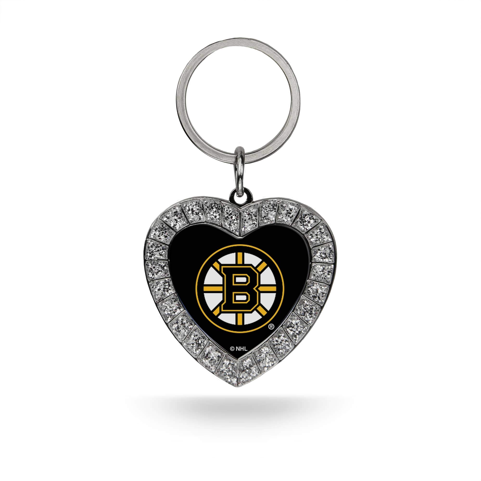 NHL Hockey Rhinestone Heart Keychain - Great Accessory