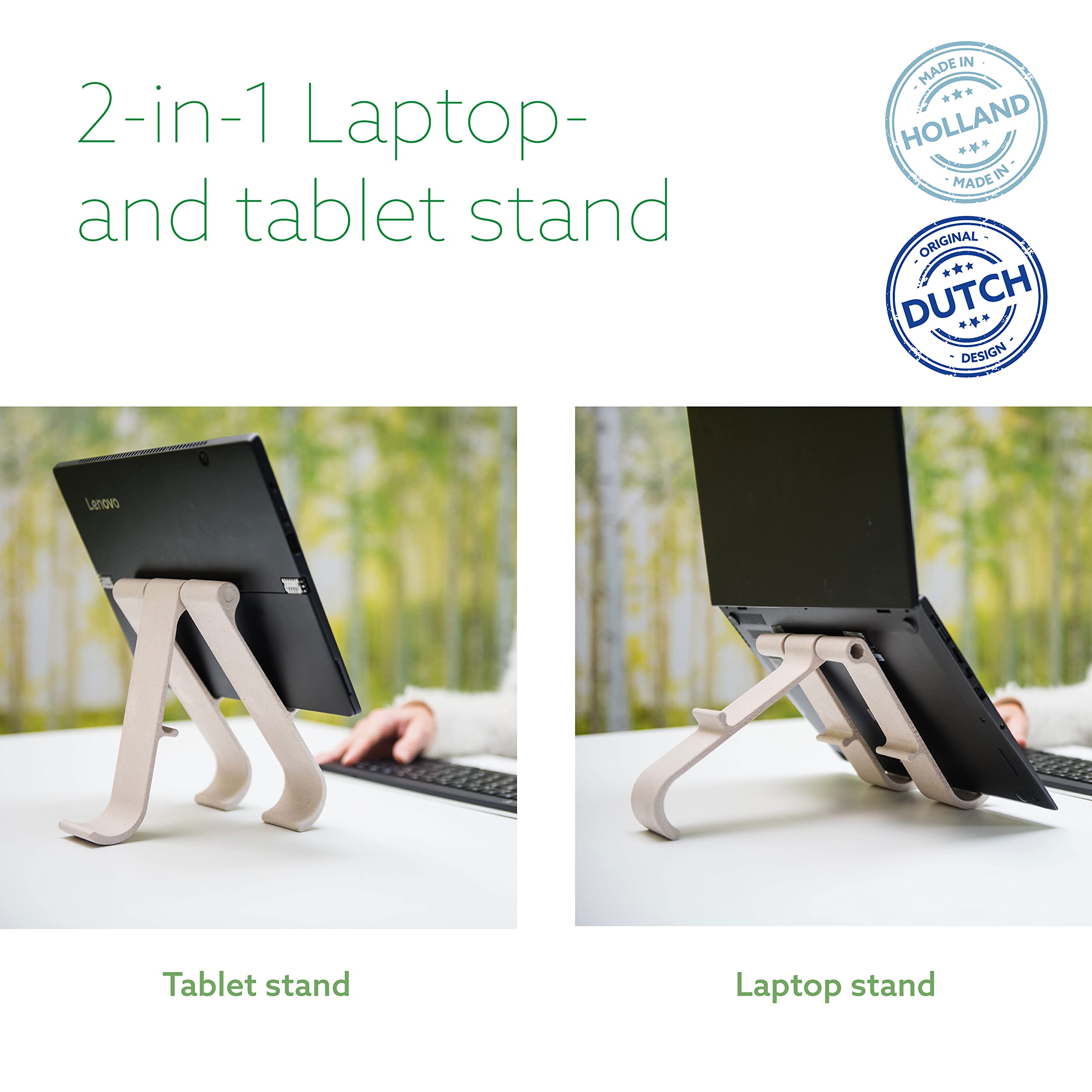 R GO TOOLS R-GO TREEPOD BIO-BASED SOPORTE PARA ORDENADOR PORTÁTIL Y TABLETA, BLANCO