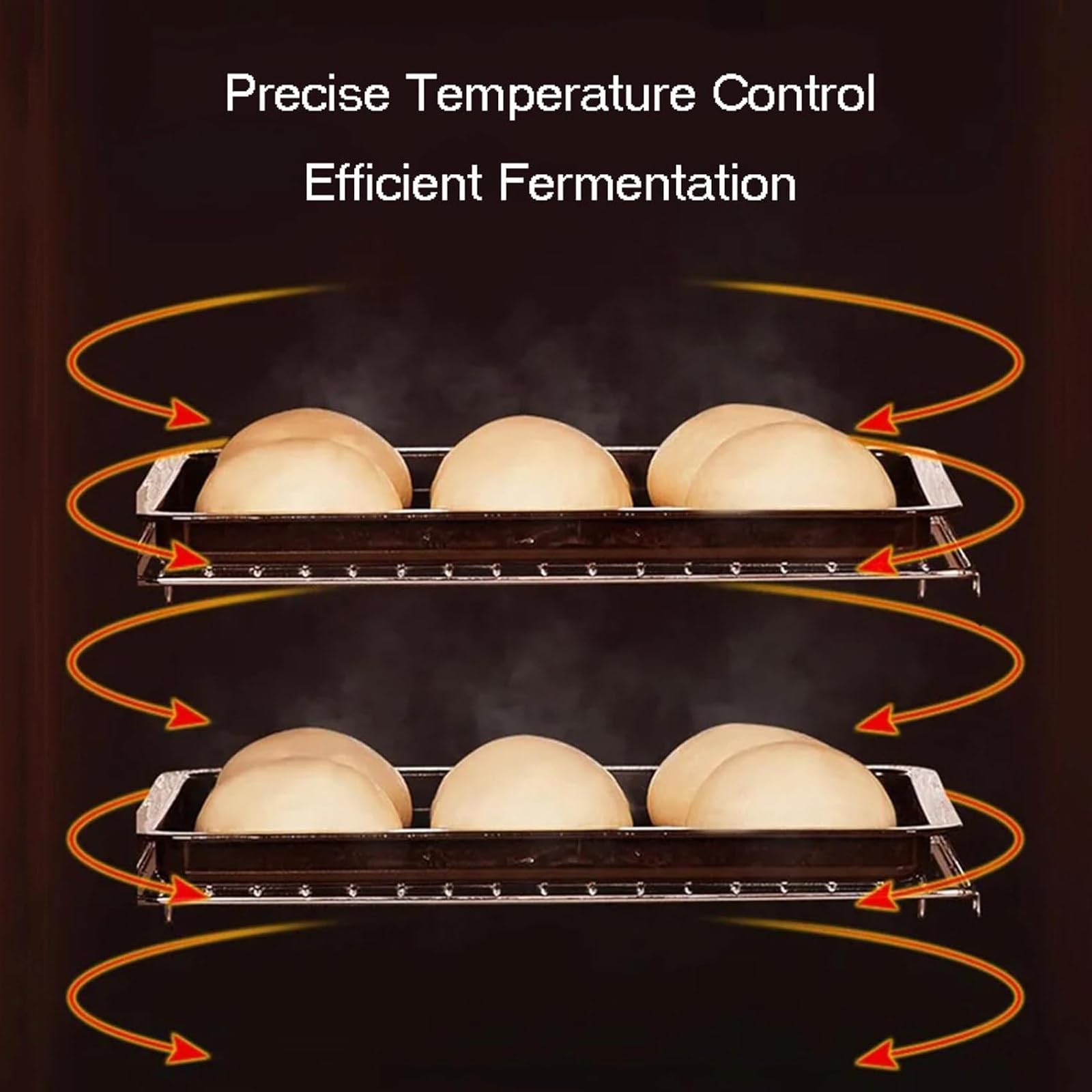 Scatola per Lievitazione del Pane 40 L 260W | Lievitatore Elettrico con Controllo umidità | per Lievito Madre, Pizza & Yogurt | Temperatura Regolabile 20-50℃ | Ideale per Casa