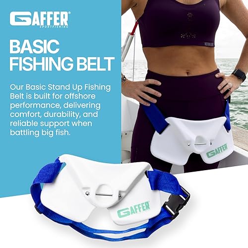 Miniatura 4 de GAFFER SPORTFISHING Arnés de hombro para cinturón de pesca, soporte de caña de lucha contra peces en alta mar
