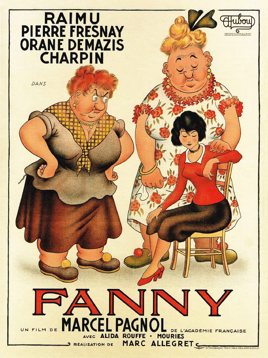 Poster Dubout Fanny Affiche Cinéma idée cadeau idéal passionné de Pagnol 50x70