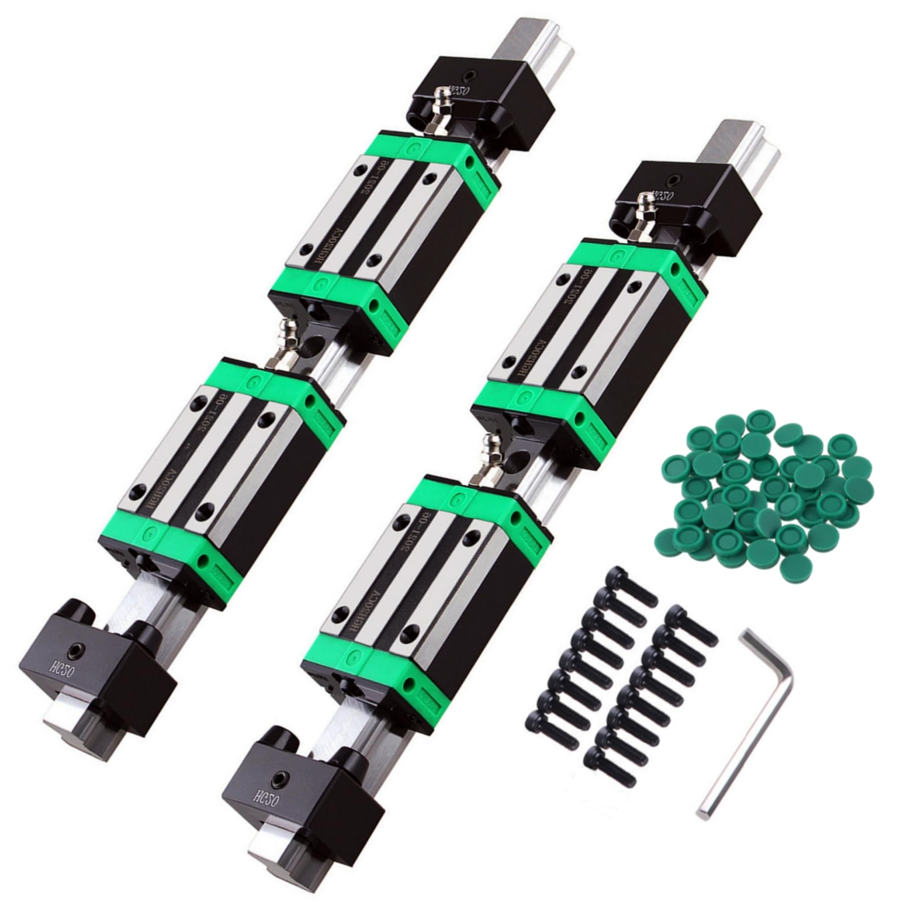 HGR20 Guide linéaire 700 mm Rail linéaire HGH20 + 4 pièces HGH20CA + 4 blocs de patins à traîneau HGH20CA + 4 blocs de délimitation CNC Kit pour fraises CNC DIY