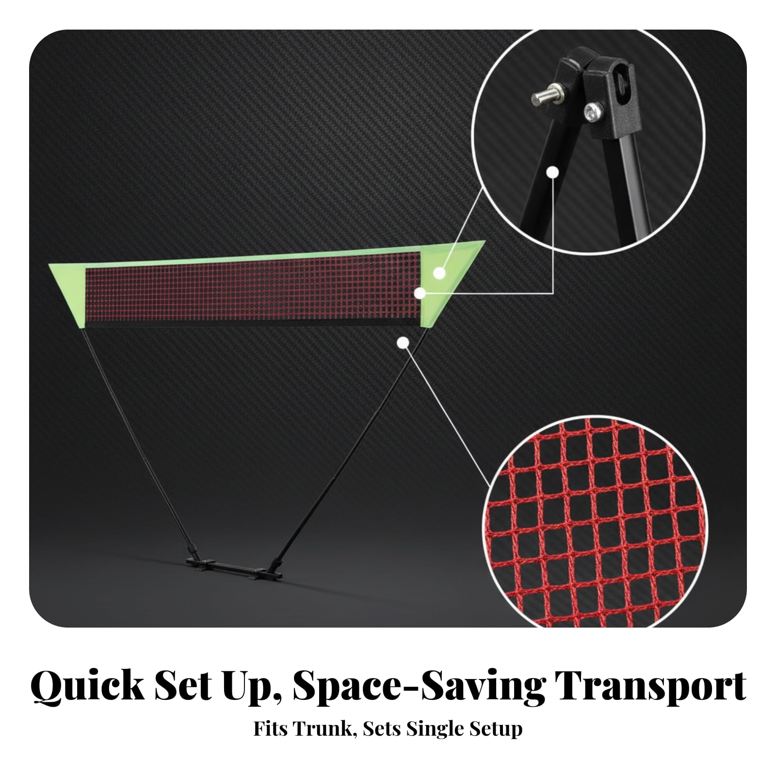 Rete da Bminton Autoportante