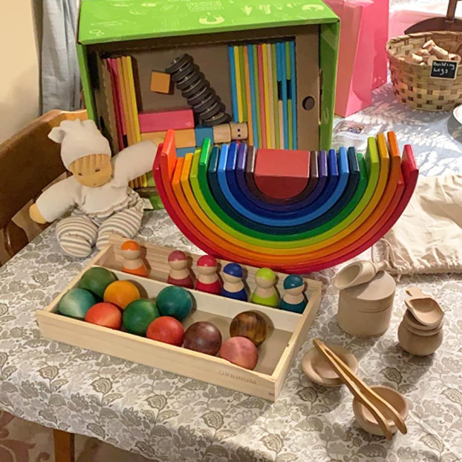 15 Pack 2.36 Inch Unfinished Wooden Balls, Wooden Round Ball, Natural Round Hardwood Balls, Wood Spheres for Crafts and DIY Projects and Decorations - Image 6