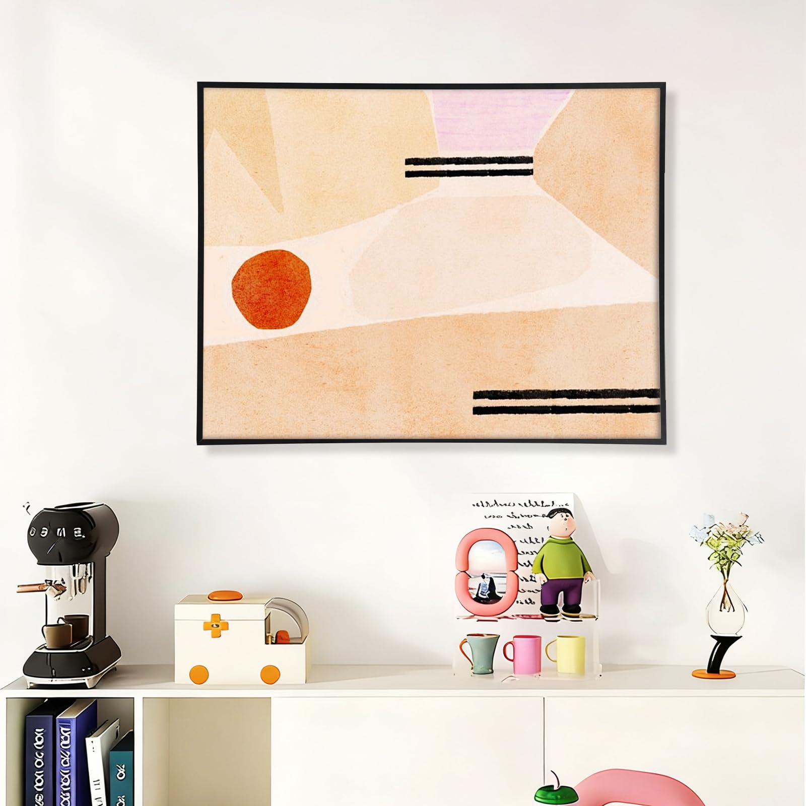 Cornice per giunti ombreggiati per telaio, 50 x 70 cm, telaio in metallo con distanziatori regolabili, effetto profondità (nero, 30 x 40 cm)