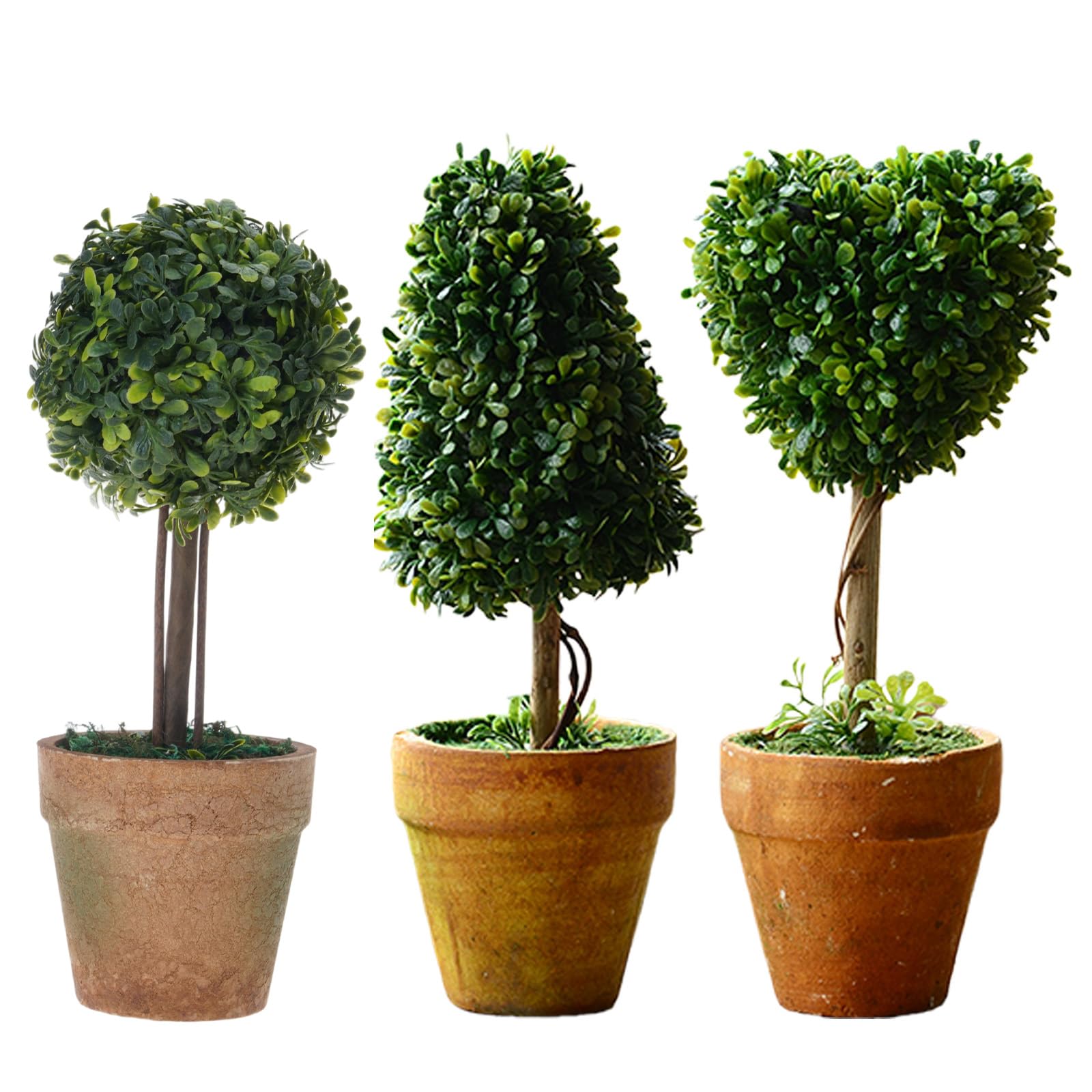 Wlnext 3Pcs Artificial Succulents Plant Simulation Succulents Small Cactus Fake Plant Decoration Artificial