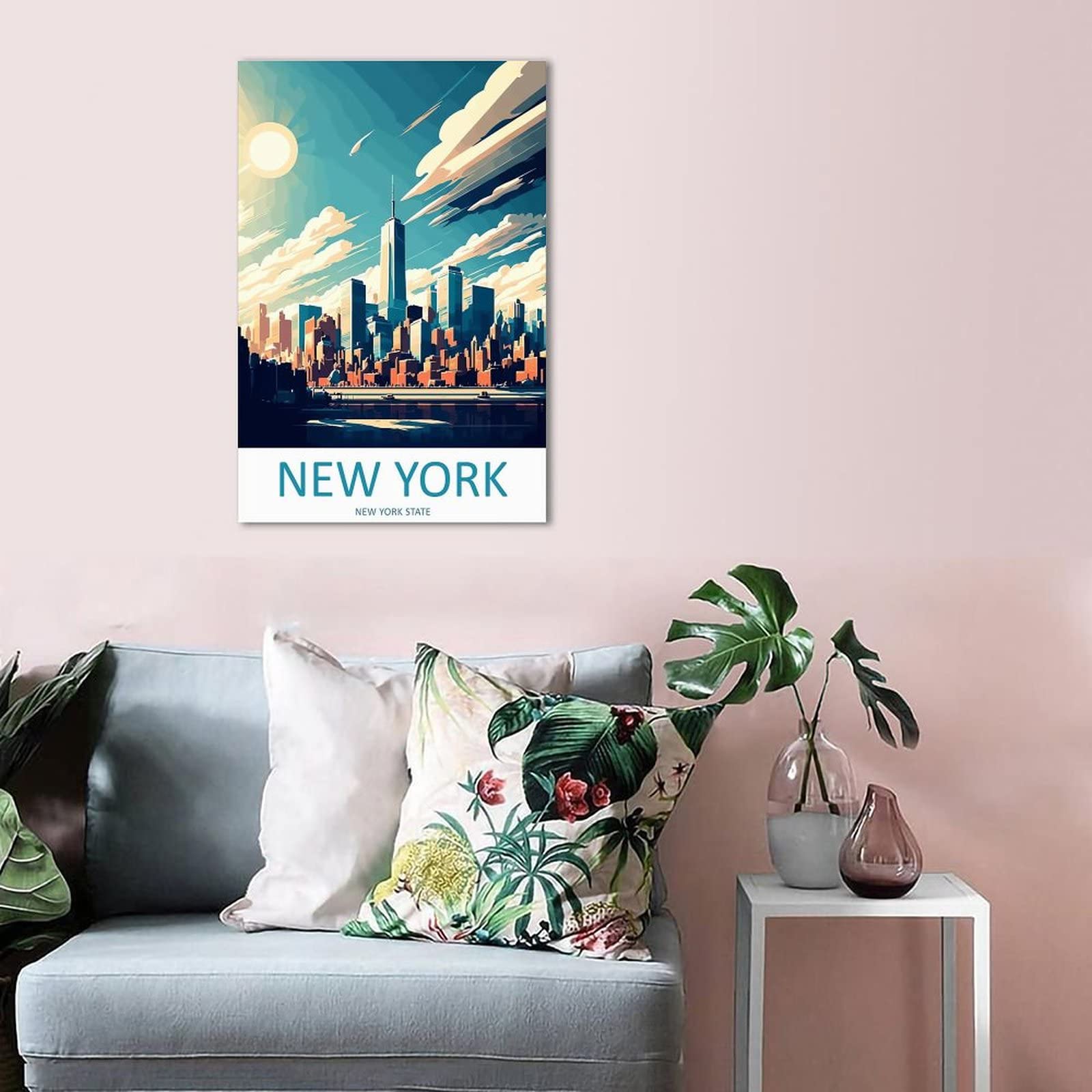 Amazon.com: New York City Vintage Travel Posters Landscape