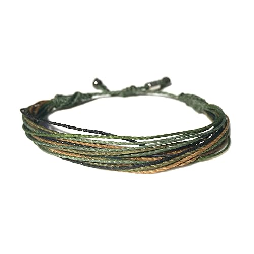 Custom Sized Camouflage Bracelet Camo Army Military Green String Cord Adjustable Drawstring Hunter Gift
